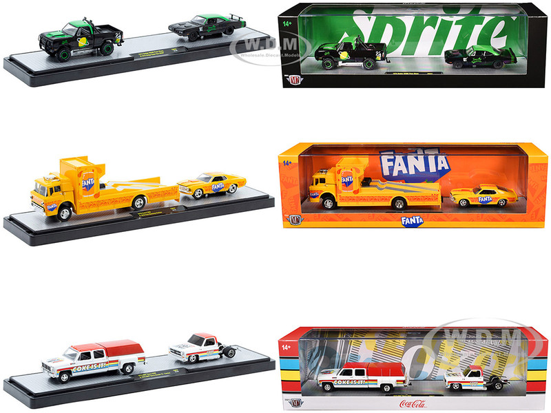 Auto Haulers Soda Set of 3 pieces Release 37 Limited Edition to 6000 pieces Worldwide 1/64 Diecast Models M2 Machines 56000-TW37