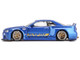 Nissan Skyline GT R R34 SHINJUKU V2 Aero RHD Right Hand Drive Blue Metallic Designed by Jun Imai Kaido House Special 1/64 Diecast Model Car Mini GT KHMG158