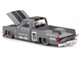 Chevrolet Silverado KAIDO V2 Pickup Truck #11 Gray with Black Stripes Designed by Jun Imai Kaido House Special 1/64 Diecast Model Car Mini GT KHMG160