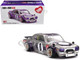 Nissan Skyline 2000GT R KPGC10 Kaido Works V1 RHD Right Hand Drive #0 Silver Metallic with Purple Stripes Designed by Jun Imai Kaido House Special 1/64 Diecast Model Car Mini GT KHMG165