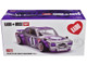 Nissan Skyline 2000GT R KPGC10 Kaido Works V1 RHD Right Hand Drive #0 Silver Metallic with Purple Stripes Designed by Jun Imai Kaido House Special 1/64 Diecast Model Car Mini GT KHMG165