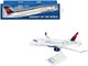 Embraer ERJ175 Commercial Aircraft Delta Connection White Blue Red Tail Snap-Fit 1/100 Plastic Model Skymarks SKR814