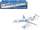 Boeing 727-200 Commercial Aircraft Pan American Airways Clipper Charmer N4734 White Blue Graphics Snap-Fit 1/150 plastic model Skymarks SKR1066