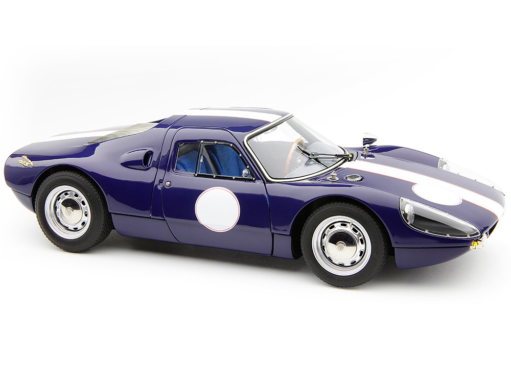 Porsche 904 Carrera GTS Dark Blue with White Stripe 
