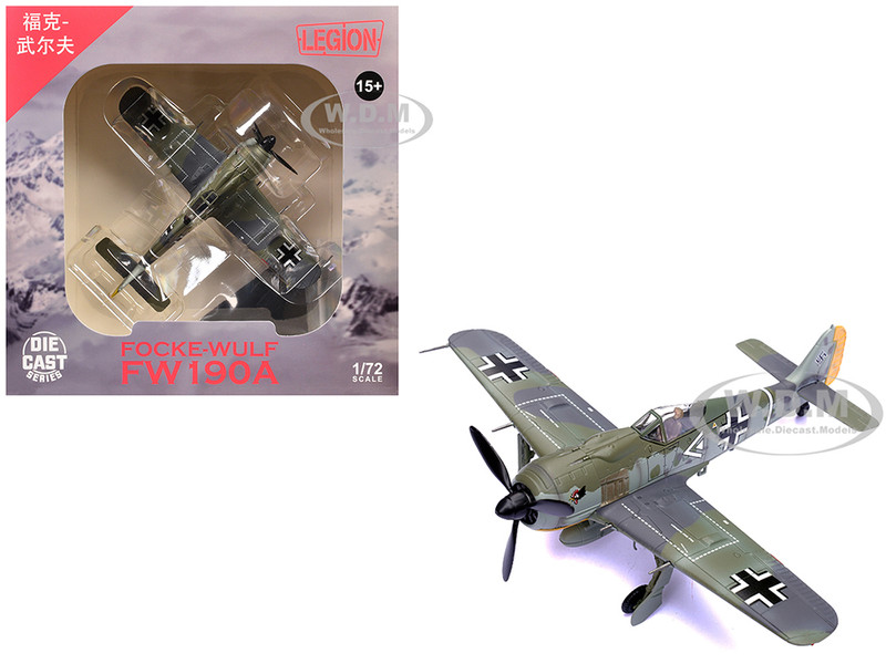 Focke Wulf Fw 190A Aircraft 108 Victory Ace Hauptmann Hans Assi Hahn Gruppenkommandeur III JG 2 Richthofen France 1942 German Luftwaffe 1/72 Diecast Model Airplane Legion LEG-14620LC