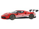 2023 Ferrari 296 Challenge #32 Launch Version Red with White Stripes with DISPLAY CASE Limited Edition to 296 pieces Worldwide 1/18 Model Car BBR P18242