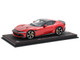 Ferrari 12Cilindri Rosso Imola Red with Black Top with DISPLAY CASE Limited Edition to 200 pieces Worldwide 1/18 Model Car BBR P18248F