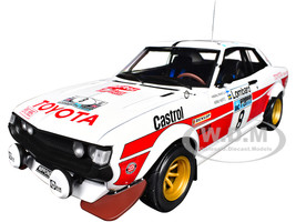 Toyota Celica 2000 GT RA21 #8 Hannu Mikkola Arne Hertz 2nd Place RAC Rally 1977 1/18 Diecast Model Car IXO Models 18RMC189A22