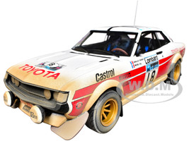 Toyota Celica 2000 GT RA21 #18 Jean Luc Therier Michel Vial Dirty Version RAC Rally 1977 1/18 Diecast Model Car IXO Models 18RMC189C22