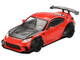 Toyota GR86 LB Nation Liberty Walk Red with Carbon Hood Limited Edition 1/64 Diecast Model Car Mini GT MGT00885