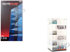 Showcase Large 24 Car Display Desktop Spinner with Cover Mijo Exclusives for 1/64 Scale Models MJ19032C