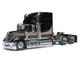 2010 International Lonestar Truck Tractor Black with Silver Stripes 1/64 Diecast Model IXO Models 64TR009A