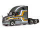 2018 Freightliner Cascadia Truck Tractor Gray Metallic with Stripes 1/43 Diecast Model IXO Models TR21122