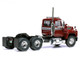 1966 Mack R Series Truck Tractor Dark Red Metallic with Silver Stripes 1/43 Diecast Model IXO Models TR21222