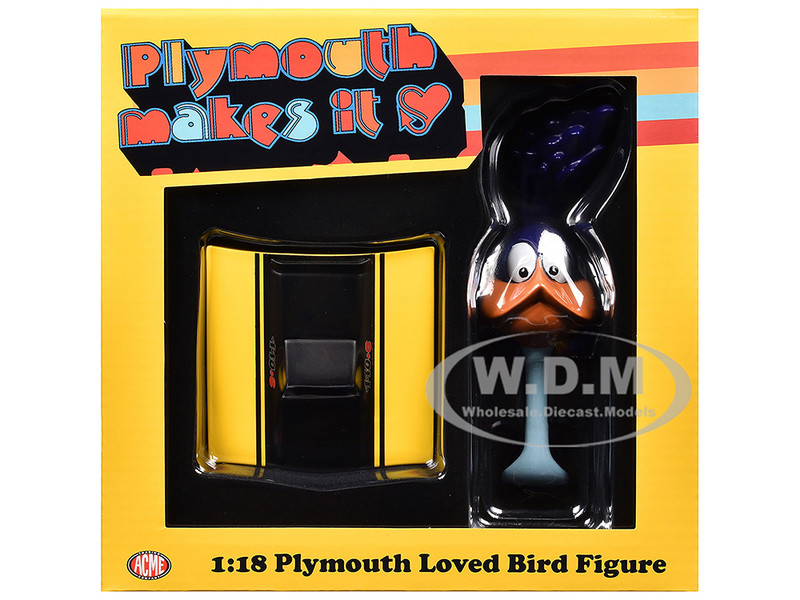 Plymouth Loved Bird Figure with Lemon Twist Hood Stand 1/18 Model ACME A1800171