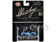 Shelby Cobra 427 S C #45 Light Blue with Orange Stripes Shelby Collectibles Series 1/64 Diecast Model Car ACME SC-705-45