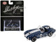 Shelby Cobra 427 S C #98 Blue Metallic with White Stripes Shelby Collectibles Series 1/64 Diecast Model Car ACME SC-705-98