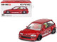 Honda Civic EF Kaido Works V2 Red Metallic with Graphics Designed by Jun Imai Kaido House Special 1/64 Diecast Model Car Mini GT KHMG156