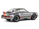 1973 Porsche 911 RSR Kremer Silver Metallic with Stripes 1/18 Diecast Model Car Solido S1801120