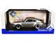 1973 Porsche 911 RSR Kremer Silver Metallic with Stripes 1/18 Diecast Model Car Solido S1801120
