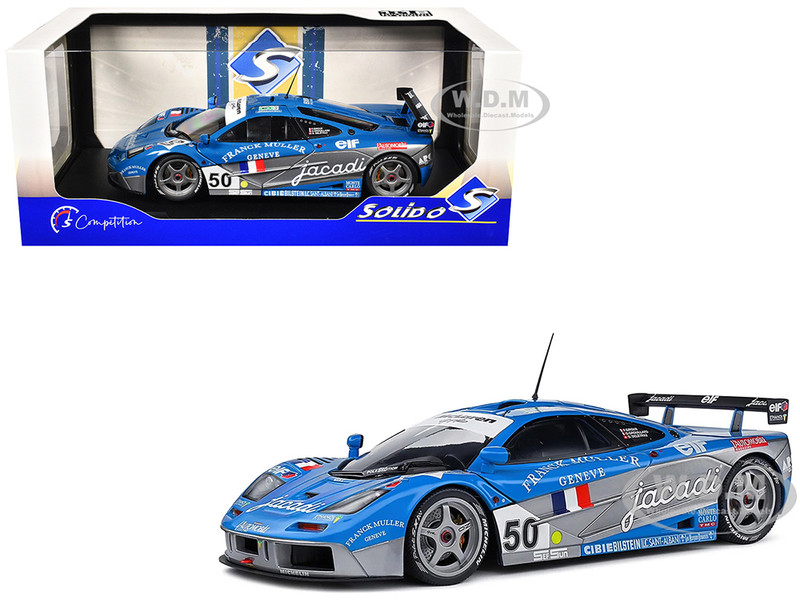 McLaren F1 GTR Short Tail #50 Fabien Giroix Jean Denis Deletraz Olivier Grouillard Giroix Racing Team 24 Hours of Le Mans 1995 Competition Series 1/18 Diecast Model Car Solido S1804109