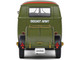 1950 Volkswagen Kool Kombi Van with Trailer Army Fighter Green with Graphics 1/18 Diecast Model Car Solido S1810901
