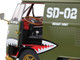 1950 Volkswagen Kool Kombi Van with Trailer Army Fighter Green with Graphics 1/18 Diecast Model Car Solido S1810901
