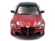 2023 BMW M4 Competition G82 Imola Red with Black Top 1/43 Diecast Model Car Solido S4316001