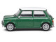1994 Mini Cooper Sport British Racing Green with White Top and Stripes 1/43 Diecast Model Car Solido S4316601