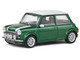 1994 Mini Cooper Sport British Racing Green with White Top and Stripes 1/43 Diecast Model Car Solido S4316601