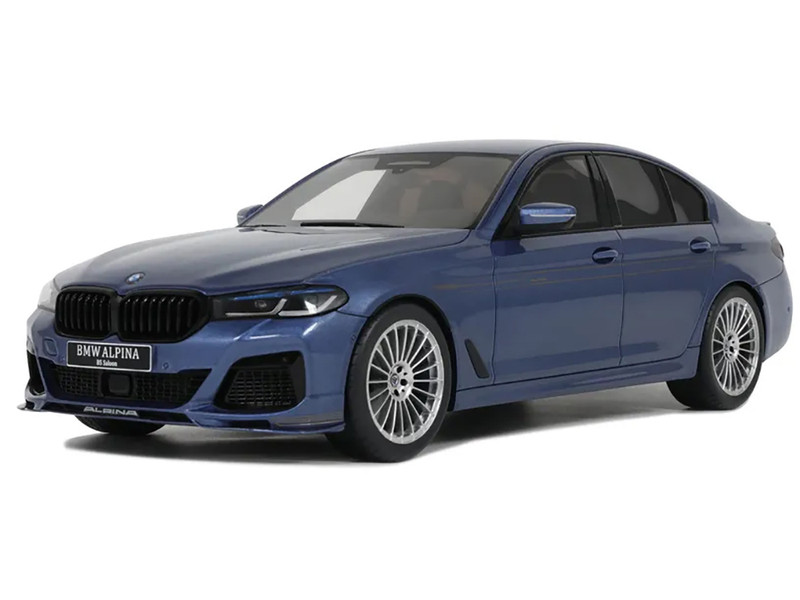 2023 BMW Alpina B5 Saloon Blue Metallic 1/18 Model Car GT Spirit GT487