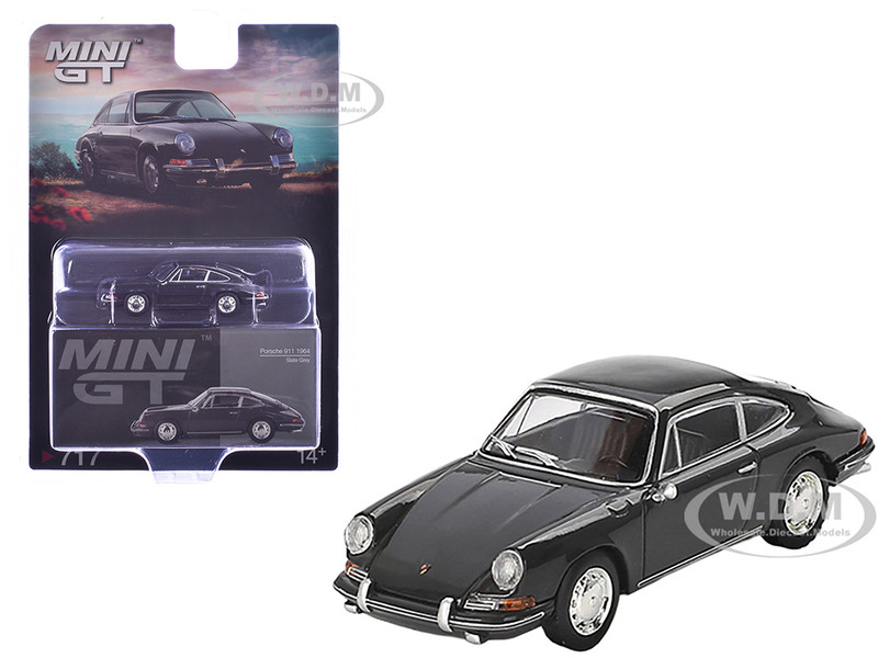 1964 Porsche 911 Slate Gray Limited Edition 1/64 Diecast Model Car Mini GT MGT00717