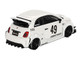 ABARTH 595 #49 LB Works x Abas Works Gara White Limited Edition 1/64 Diecast Model Car Mini GT MGT00809