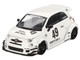ABARTH 595 #49 LB Works x Abas Works Gara White Limited Edition 1/64 Diecast Model Car Mini GT MGT00809