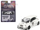 ABARTH 595 #49 LB Works x Abas Works Gara White Limited Edition 1/64 Diecast Model Car Mini GT MGT00809
