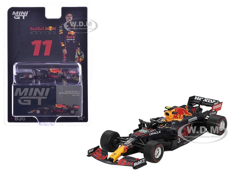 Red Bull RB16B #11 Sergio Perez Winner Formula One F1 Azerbaijan GP 2021 Limited Edition 1/64 Diecast Model Car Mini GT MGT00836