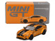 Ford Mustang LB Works LB Gold Metallic with Black Stripes Limited Edition 1/64 Diecast Model Car Mini GT MGT00847