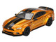 Ford Mustang LB Works LB Gold Metallic with Black Stripes Limited Edition 1/64 Diecast Model Car Mini GT MGT00847