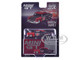 1954 Lincoln Capri Hot Rod Shadow Puppet Red and Dark Gray MINI GT x MIZU Diecast 2024 Limited Edition 1/64 Diecast Model Car Mini GT MGT00874