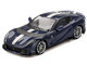 Ferrari 812 Competizione Tour De France Blue with White Stripe 1/64 Diecast Model Car BBR BBRFER64011
