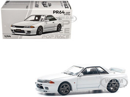 GTR R32 RHD Right Hand Drive Crystal White 1/64 Diecast Model Car Pop Race PR640157