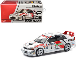 Mitsubishi Lancer Evolution IV RHD Right Hand Drive #1 Tommi Makinen Seppo Harjanne Winner Rally de Catalunya 1997 1/64 Diecast Model Car Pop Race PR640165