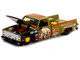 Chevrolet Silverado Dually Pickup Truck Sumatran Rhino Tan and Carbon with Graphics Designed by Jun Imai Kaido House Special 1/64 Diecast Model Car Mini GT KHMG153