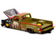 Chevrolet Silverado Dually Pickup Truck Sumatran Rhino Tan and Carbon with Graphics Designed by Jun Imai Kaido House Special 1/64 Diecast Model Car Mini GT KHMG153