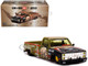 Chevrolet Silverado Dually Pickup Truck Sumatran Rhino Tan and Carbon with Graphics Designed by Jun Imai Kaido House Special 1/64 Diecast Model Car Mini GT KHMG153