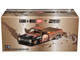 Chevrolet Silverado Dually Pickup Truck Sumatran Rhino Tan and Carbon with Graphics Designed by Jun Imai Kaido House Special 1/64 Diecast Model Car Mini GT KHMG153