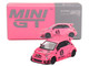 ABARTH 595 #49 LB Works x Abas Works Pink Limited Edition 1/64 Diecast Model Car Mini GT MGT00851