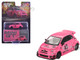 ABARTH 595 #49 LB Works x Abas Works Pink Limited Edition 1/64 Diecast Model Car Mini GT MGT00851