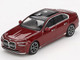 BMW i7 xDrive60 Aventurin Red Metallic Limited Edition 1/64 Diecast Model Car Mini GT MGT00952