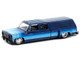 1973 Chevrolet Cheyenne Super 30 Pickup Truck with Camper Shell Blue with Stripes Limited Edition to 8500 pieces Worldwide 1/64 Diecast Model Car M2 Machines 39000-MJS04